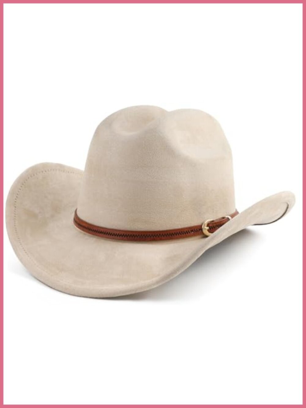 Pro Celia Cowboy Hat Wide Brim Western Cowgirl Hat Artificial Suede Adjustable